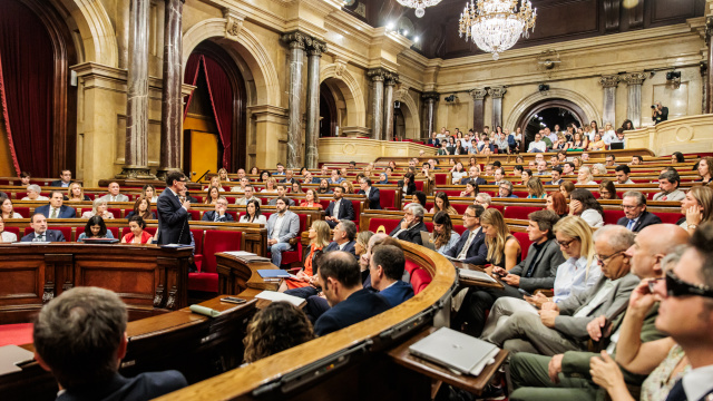 Sessió plenària a la cambra catalana. | Foto: Parlament de Catalunya.